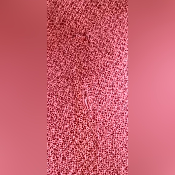 J. Crew Pink Double Cloth Wool  Trench Coat- Size 4 - Picture 15 of 16